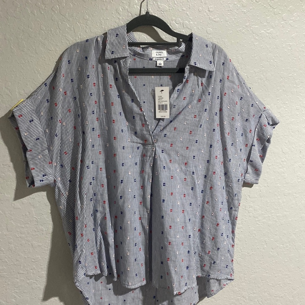 NWT Crown and ivy popover fit Large